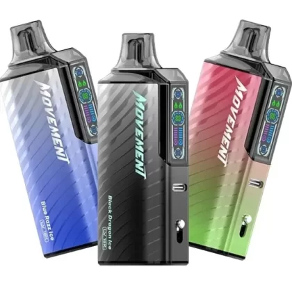 MOVEMENT LV18000 Vape - Pack Count#Single Pack~Flavor#Bahama Mama>Black Dragon Ice>Blue Slurpee>Blue Razz Ice>Cool Mint>Grape Berry>Miami Mint>Pink Burst>Sour Apple Ice>Strawberry Ice Cream>