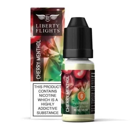 Cherry Menthol E-Liquid by Liberty Flights (10ml) - 6mg