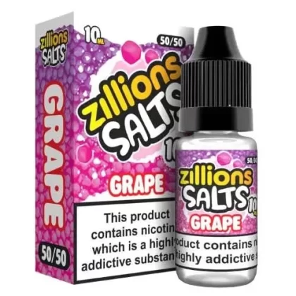 Grape Zillion Salts 10ml Nic Salt E-Liquid – Pack of 5