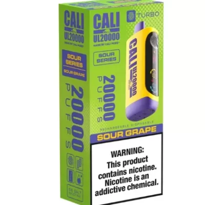 Cali UL20000 Disposable SOUR SERIES [20,000 puffs] – Sour Grape - Ejuicewarehouse