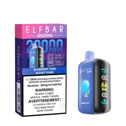 Elf Bar GH20000 Disposable Vape – 20K Puffs – Blueberry Pear - Select Option#Outside Ontario>Ontario
