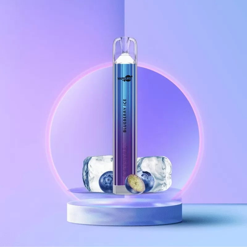 VAPEURS Crystal – Blueberry Ice - 550 mAh / Vapeurs / Glycerin / Nikotinsalz / Propylenglykol / Aromastoffe / 20mg/ml