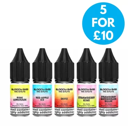 10mg (1%) Bloody Bar 10ml Nic Salts - Vape Co