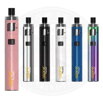 Aspire PockeX AIO Kit TPD Compliant - Colour#Rainbow>Blue>Stainless>Rose Gold>white>Black