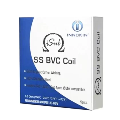 Innokin SS BVC Coil 0.5 ohm For Innokin iSub Tanks – 5 pack - Vapestorm Co