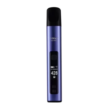 XMax V3 Pro Vaporizer - Color#Black>Silver Gradient>Purple (0C88A2)