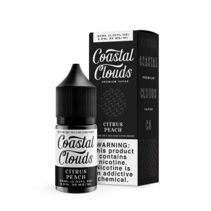 Coastal Clouds Salt E-liquid – Citrus Peach 30ml
