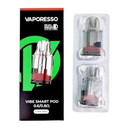 VAPORESSO VIBE REPLACEMENT PODS - 0.6 / 0.8 ohm, 0.7 / 1.0 ohm