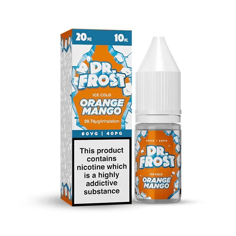 Dr Frost Orange Mango Ice Nic Salt E-Liquid - 10 Pack