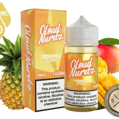 Pineapple Mango by Cloud Nurdz 100ml - Vape Product, Vape Product