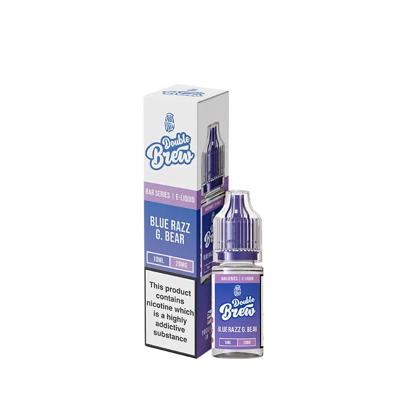 Ohm Brew Double Brew Blue Razz G.Bear 10ml Nic Salt E-Liquid - 5mg - Image 3