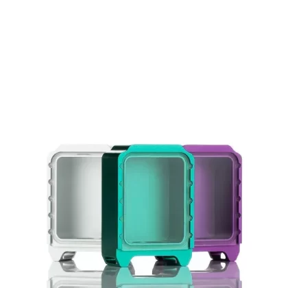 MK MODS Anodized Aluminum Boro Tank - Black Topographic
