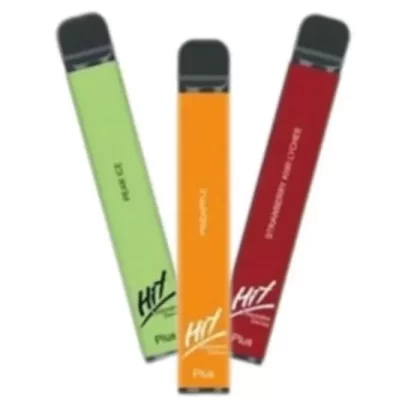 Hit Plus Vape - Pack Count#Single Pack~Flavor#Banana Milkshake>Blue Razz>Ice Apple Mango>Mango Grape>Mighty Mint>Pineapple>Strawberry Kiwi Lychee~Nicotine#50MG