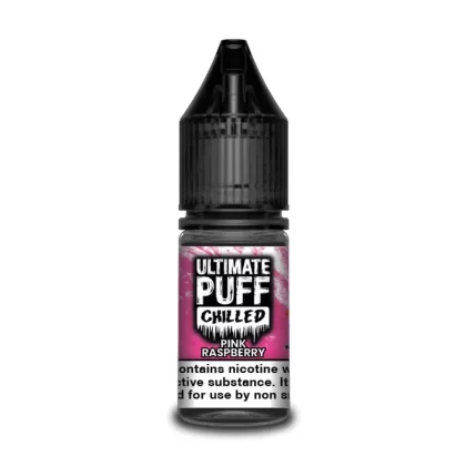 Ultimate Puff Chilled Pink Raspberry 10ml Vape Juice - 10 Pack - Strength 12mg