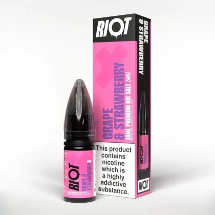 RIOT X GRAPE STRAWBERRY 10ML NIC SALT E-LIQUID