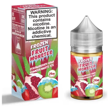 Strawberry Kiwi Pomegranate Ice 30ml Nic Salt Vape Juice – Frozen Fruit Monster - Vape Product, Vape Product (939A82)