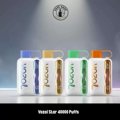 Vozol Star 40000 Puffs 50MG Nicotine - Vape Product, BOX OF 10 PCS; Blueberry Ice, Cherry Cola (A9575A)