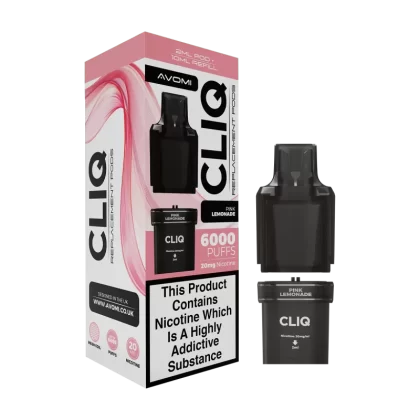Pink Lemonade Avomi Cliq 6000 Refill Pack - 20mg - Vape Product (73E071)
