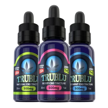 Blue Moon Hemp Trublu CBD Tincture 30ml - flavors#Berry>Natural>Peppermint~choose cbd-mg#1000mg>2000mg>3000mg>500mg (38859F)