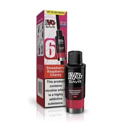 Strawberry Raspberry Cherry IVG SAVR Refill Pack - 88Vape
