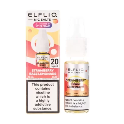 Strawberry Razz Lemonade Nic Salt E-Liquid by Elf Bar ELFLIQ - Vapesuperstore Co