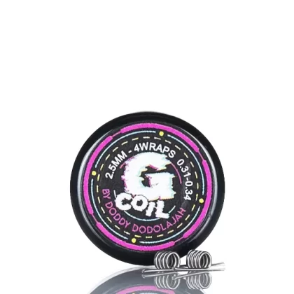 UNKWN Glitch G-Coil Premade Coils - 2.5mm 4 wrap 0.3-0.34ohm - 2pk