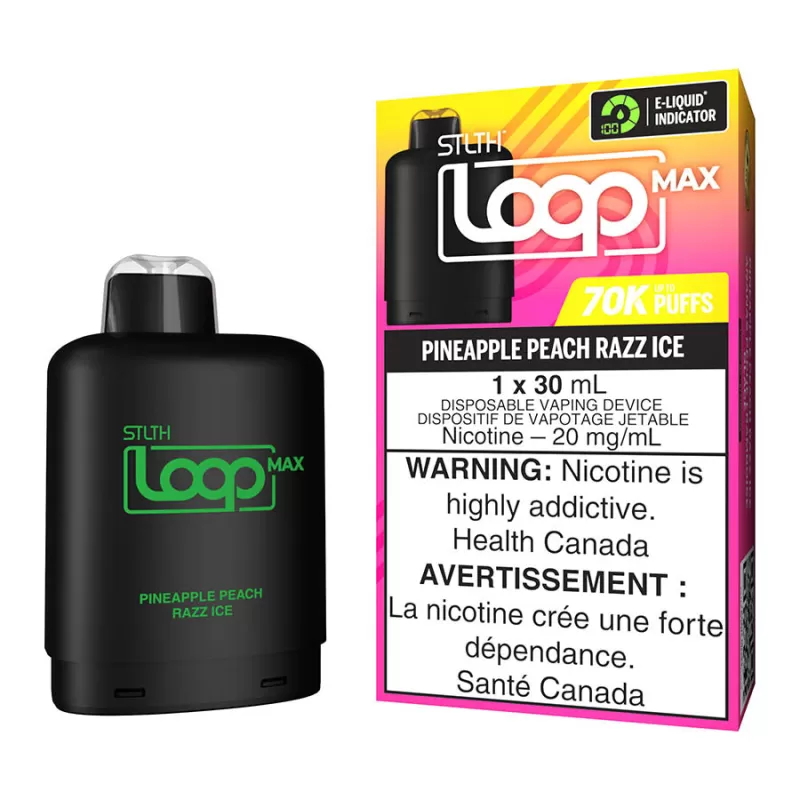 STLTH Loop Max E-Liquid Pod Pack - Pineapple Peach Razz Ice - 20mg/ml