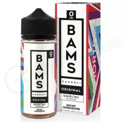 Original Shortfill E-Liquid by Bams Cannoli 100ml