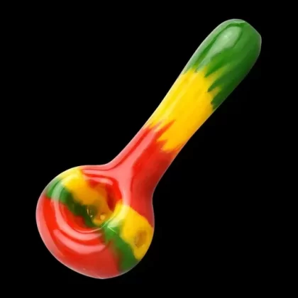 Rasta Color Spoon Hand Pipe