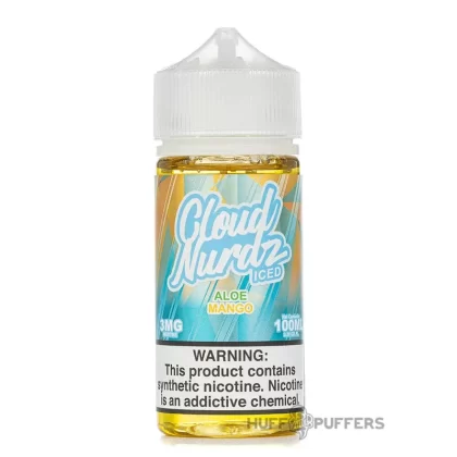 Cloud Nurdz – Iced Aloe Mango 100mL - Nicotine Strength#0mg>3mg>6mg