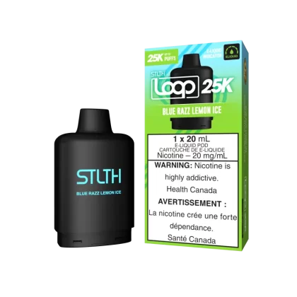 STLTH LOOP 25K Pod Pack - Blue Razz Lemon Ice - 20 mg/mL (wholeseller) - Excise ON, 20 mg/mL - ON