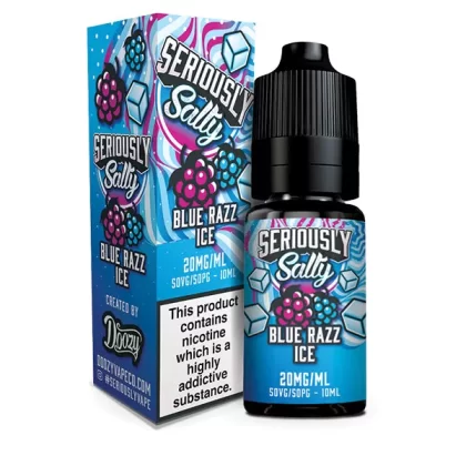 Seriously Salty Blue Razz Ice Nic Salt E-Liquid - 10mg