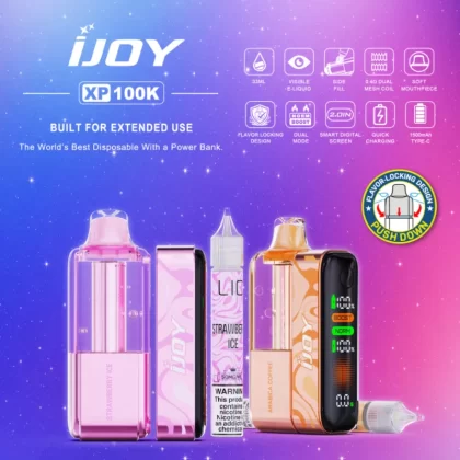 iJoy XP100K Refillable Disposable KIT TEXAS COMPLIANT - Blueberry Blackberry - Skullvaping