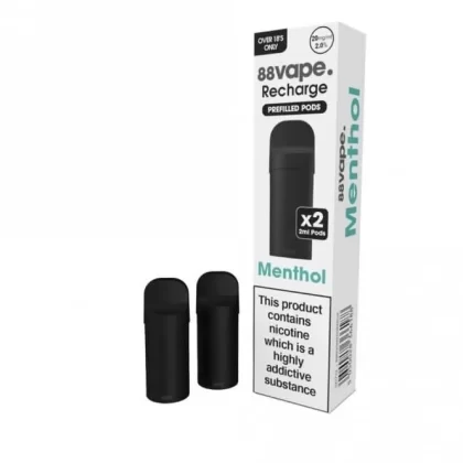 Menthol Prefilled Pods Recharge Series by 88vape (2 x 2ml) - Vapekit Co