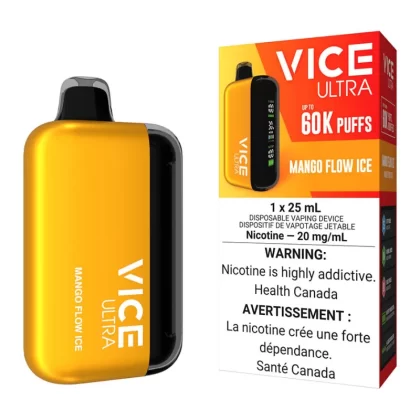 Vice Ultra Disposable Vape Device - Mango Flow Ice - 20mg/ml