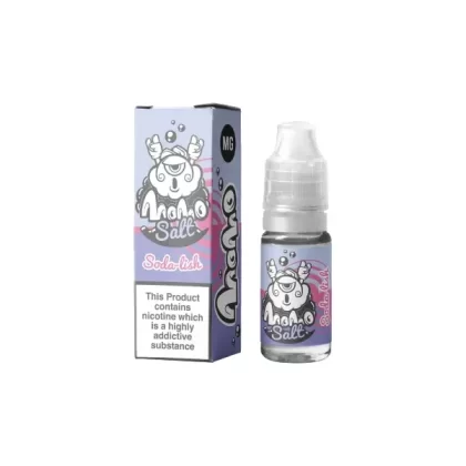 Momo Nic Salt 20 mg 10 ml – Sanftes Dampferlebnis (50VG/50PG) - Geschmack#Soda-Lish>Rosa Beere>Nieselregen-Traum>Karamell-Tabak>Mango Nuss>Slam-Beere