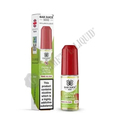 Double Apple Shisha by Bar Juice 5000 - Size#10ml~Nicotine Strength#5mg>10mg>20mg