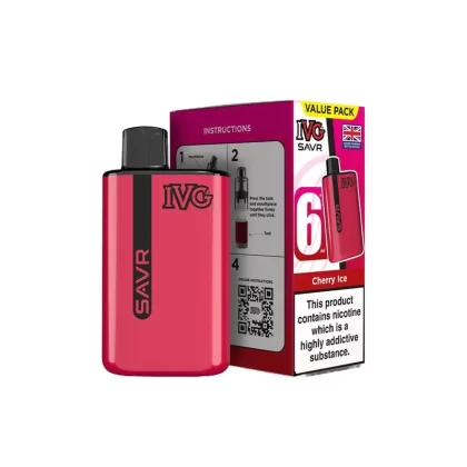 IVG SAVR Cherry Ice Vape Kit - Strength#20mg