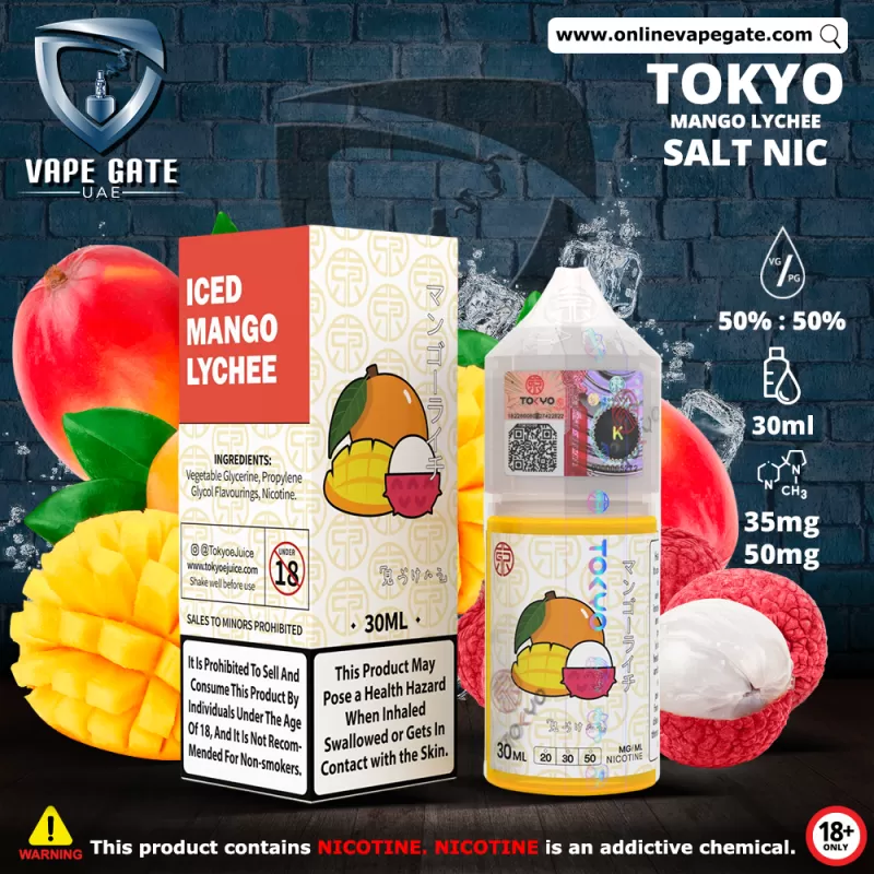 Tokyo Iced Mango Lychee Saltnic 30ml - 20 mg / 30 ml