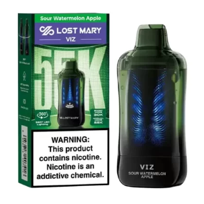 Sour Watermelon Apple Disposable Vape (55000 Puffs) by Lost Mary VIZ 55K