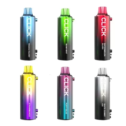 Pyne Pod Click 40K Disposable Pod 20ml 5% - Flavor#Puffy Blue>Miami Mint>Razzle Slush>Watermelon Slush>Dragon Melon>Strawmango>Banana Taffy Frosty>Grapy Claps>Peach Slush>Blueberry Watermelo
