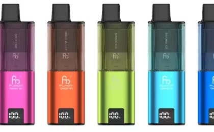 Fumot Tornado 4in1 Replaceable TPD Rechargeable Vape Kit - Black(Sour Apple/White Peach Razz/Cherry Coke/Blueberry Rasberry Pomegranate)