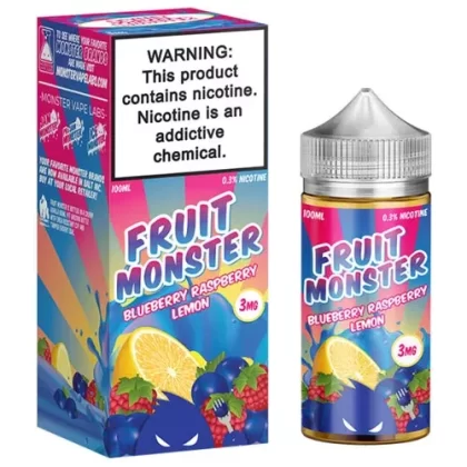 Fruit Monster – Blueberry Raspberry Lemon – 100ml - Strength#0mg>3mg>6mg