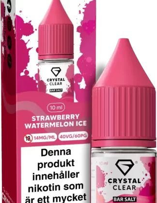 Crystal Clear Salt – Strawberry Watermelon Ice 10ml 14mg