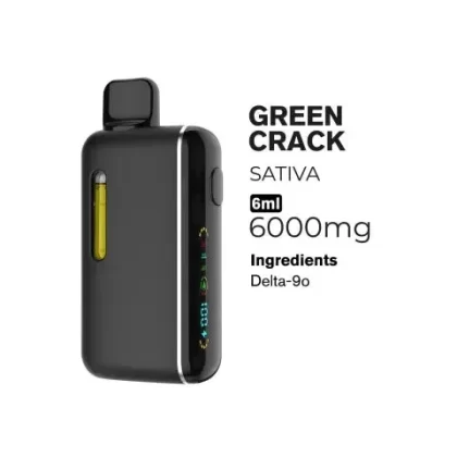 6000mg D9o Vape Pen – Green Crack – Sativa – 6ml – Blends by Fresh