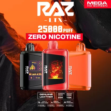 RAZ LTX 25K Zero Nicotine Disposable Device – 25,000 Puffs - Bangin Sour Berries (0% Nic)