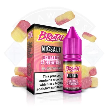 Just Juice Brutal – Rhubarb and Custard Nic Salt 10ml E-liquid