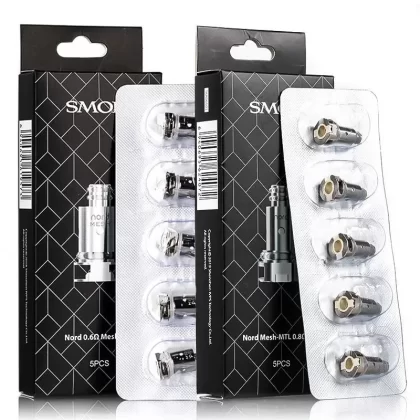 Nord Replacement Coil pack By Smok - Resistance#0.8 Ohm>Standard 1.4 Ohm>Ceramic 1.4 Ohm>0.6 Ohm>0.8ohm DC