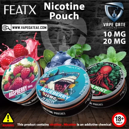 FEATX Nicotine Pouches - 10 mg / Blueberry
