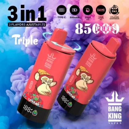 Bang King 85K 3-in-1 85000 Puffs | triple option bulk disposable vape - Aiviouvapes